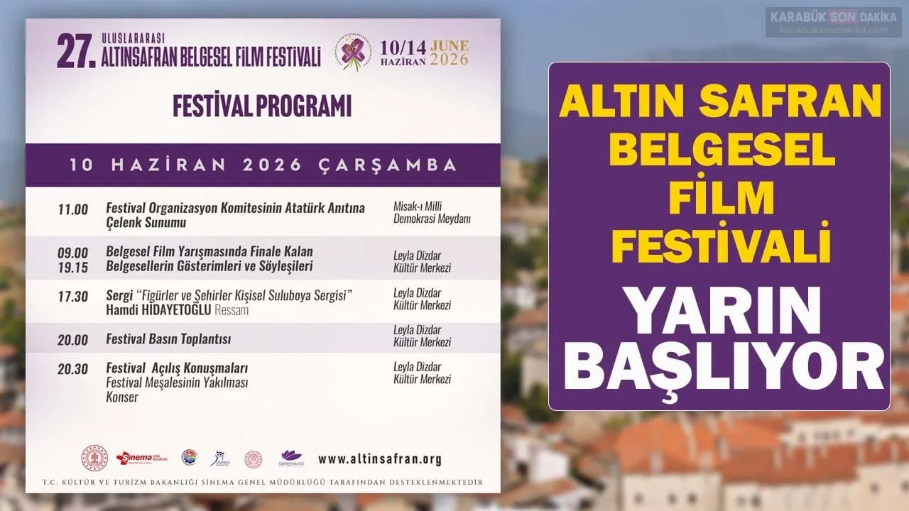 ALTIN SAFRAN BELGESEL FİLM FESTİVALİ YARIN BAŞLIYOR
