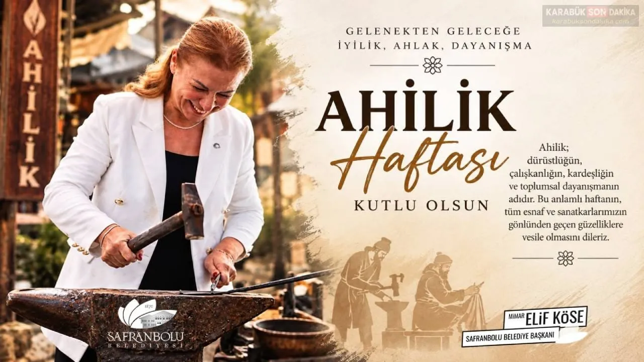 BAŞKAN ELİF KÖSE’DEN 39. AHİLİK HAFTASI KUTLAMA MESAJI