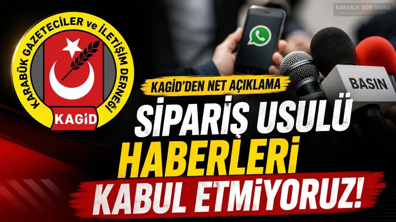 KAGİD: SİPARİŞ USULÜ HABERLERİ KABUL ETMİYORUZ