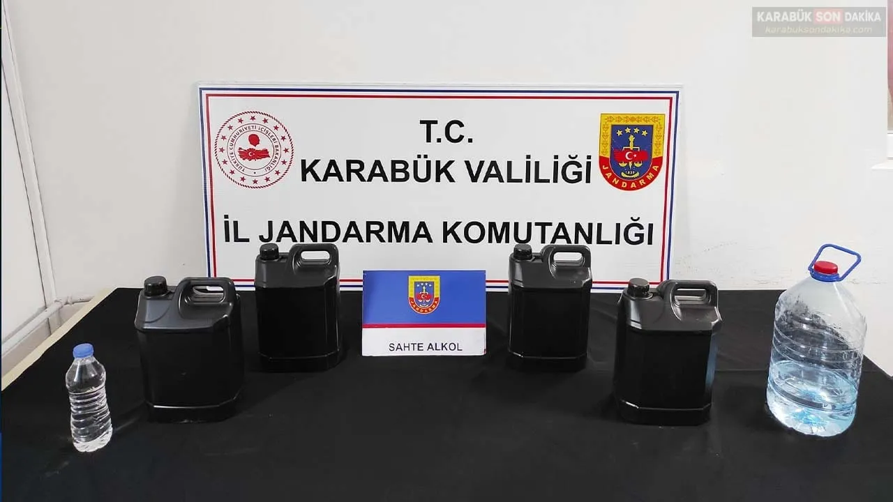 KARABÜK’TE UYUŞTURUCU VE KAÇAK ALKOLE JANDARMA OPERASYONU
