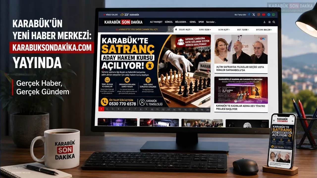 KARABÜK’ÜN YENİ HABER MERKEZİ: KARABUKSONDAKIKA.COM YAYINDA