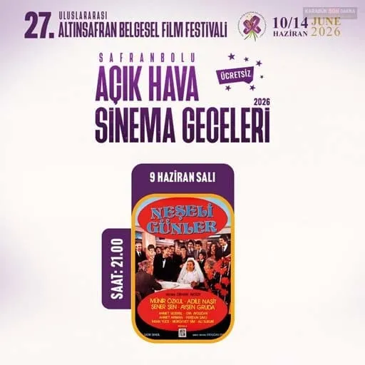 SAFRANBOLU’DA AÇIK HAVA SİNEMA GECELERİ BAŞLIYOR