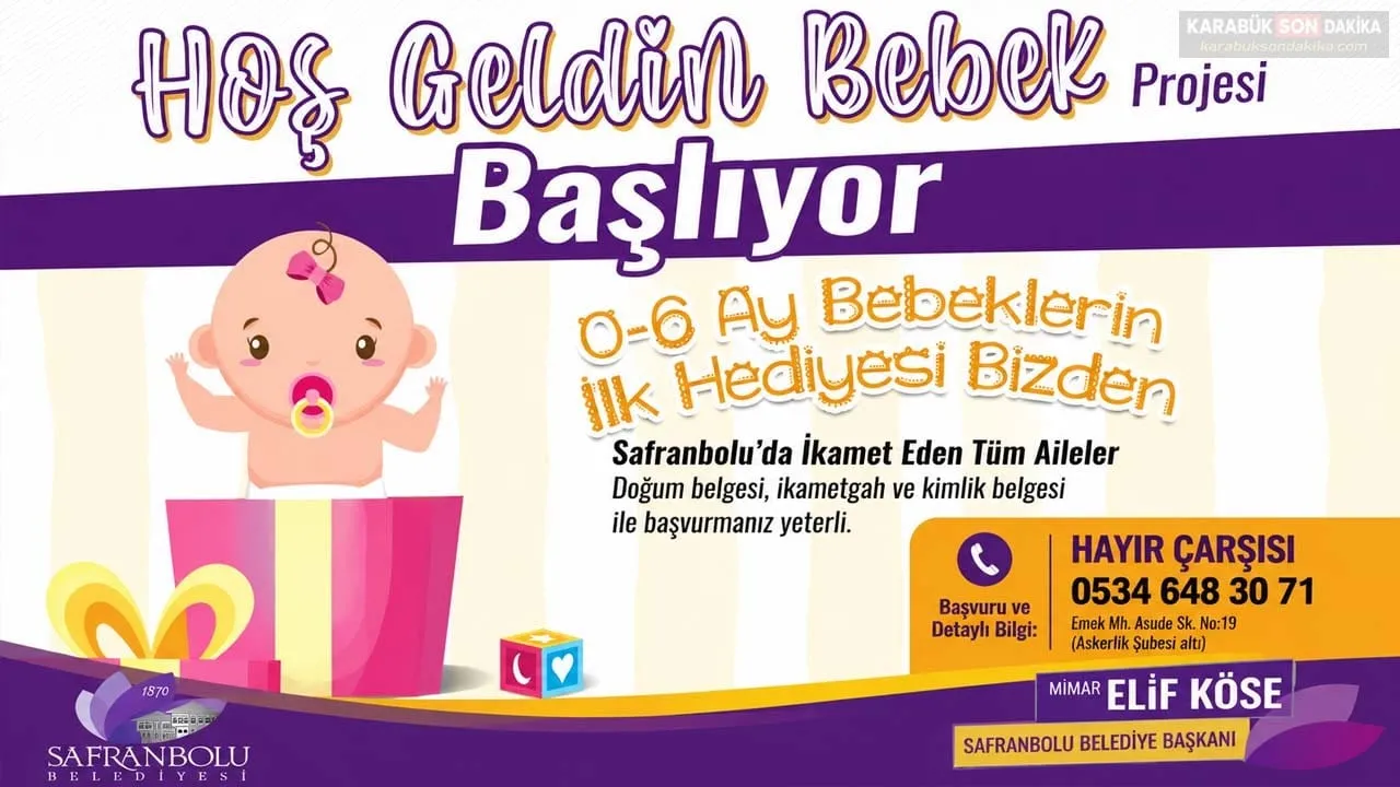 SAFRANBOLU’DA “HOŞ GELDİN BEBEK” PROJESİ YENİDEN BAŞLADI