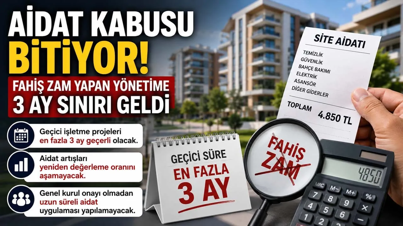 SİTE AİDATLARINDA YENİ DÖNEM: KEYFİ ZAM SINIRLANDI